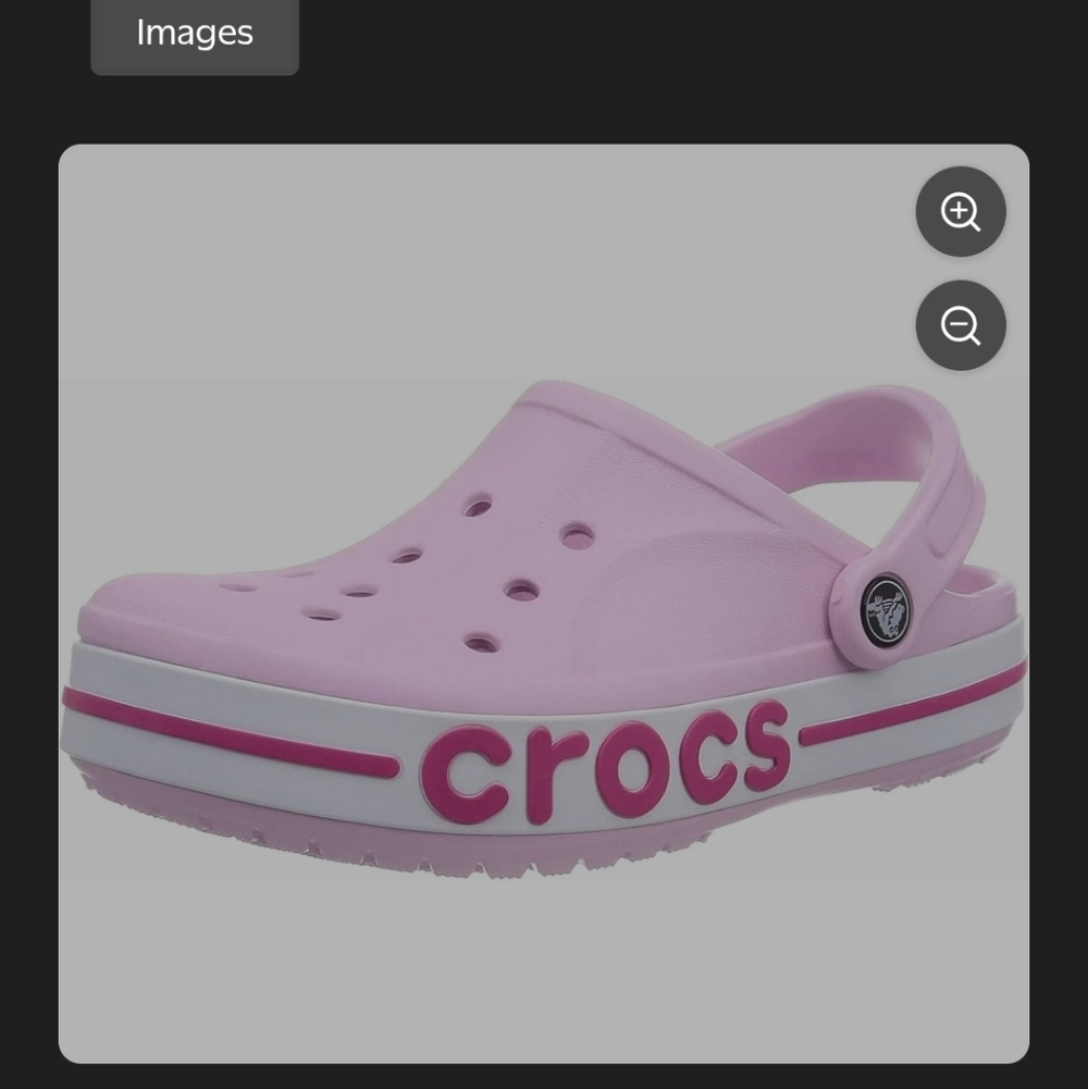 NWT Pink And White CROCS